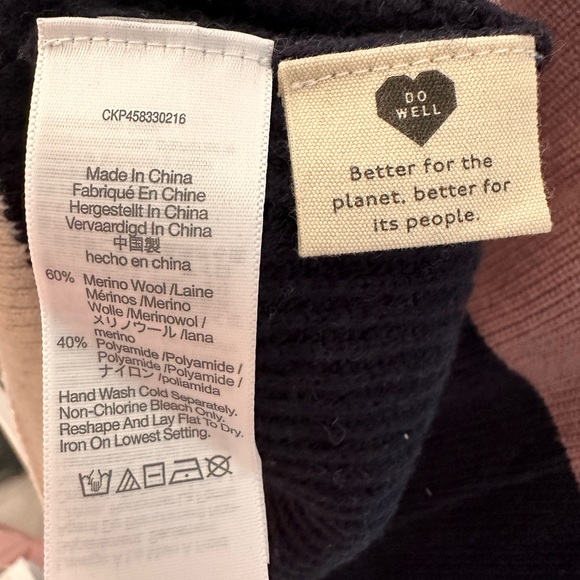 Madewell Glenbrook Merino Wool Blend Sweater - Size Medium - Picture 7 of 7